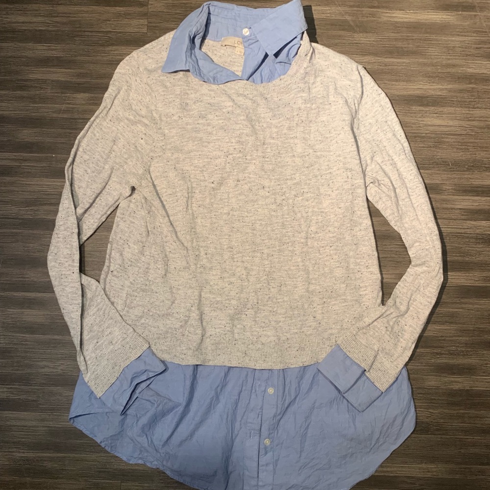 Loft Top with button down accents
